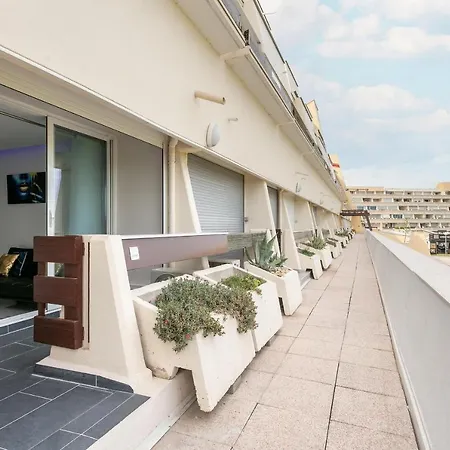 Le Wallis Studio Terrasse Coursive Vue Mer Port Nature Village Naturiste * Agde